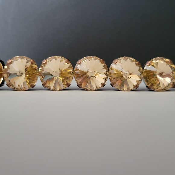 Austrian Crystal Bracelet in Antique Copper - Picture 6 of 9